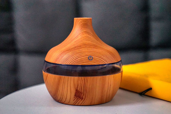 Water drop wood grain humidifier- humidifier essential oil aromatherapy lamp bedroom Nightlight incense portable aromath supplier